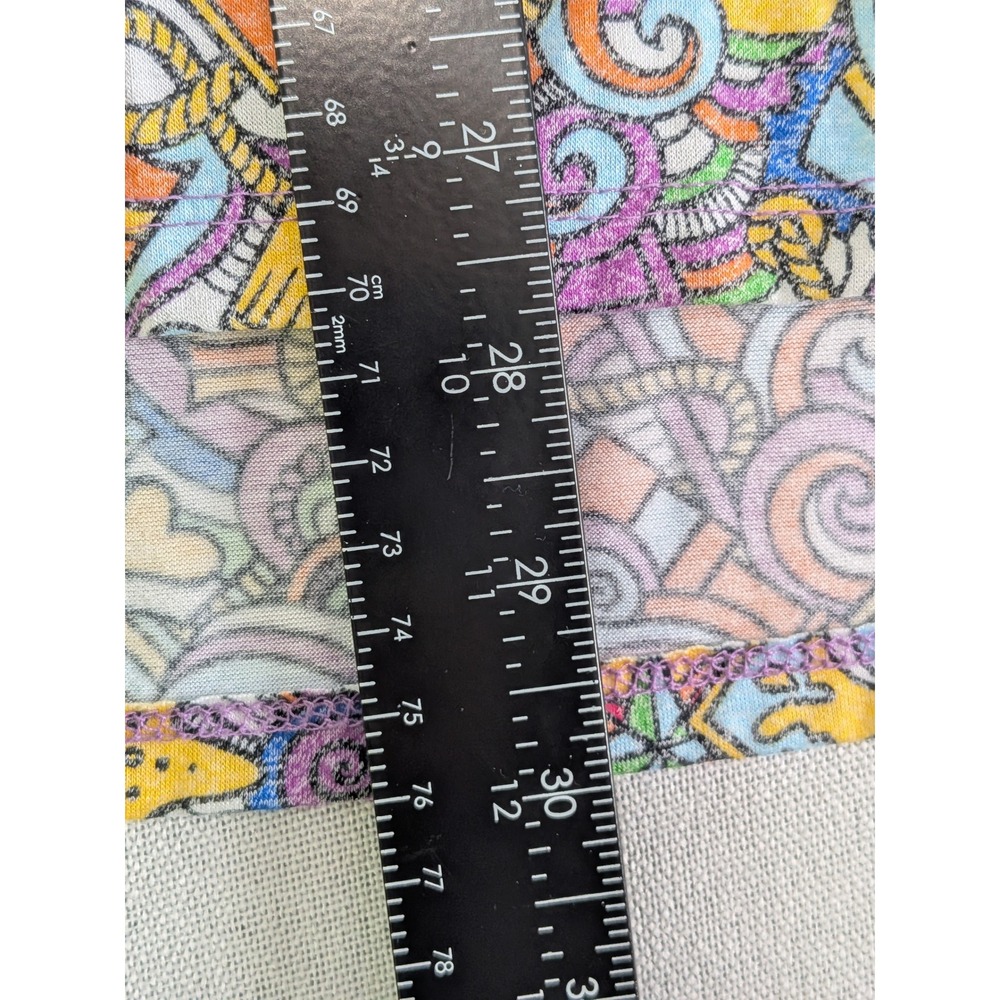 LuLaRoe Perfect T Top Womens XL Multi Color Nautical Doodle Print Tunic - Picture 5 of 6